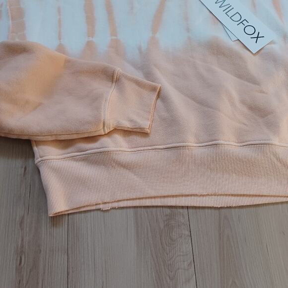 Wildfox Melon Wash Regal Sweatshirt Cropped Tie-Dye Size M NWT - Picture 9 of 12